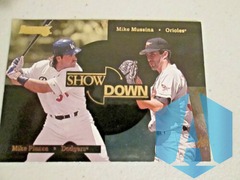 1996 Donruss Showdown #5 of 8 Mike Piazza/Mike Mussina 06478/10000
